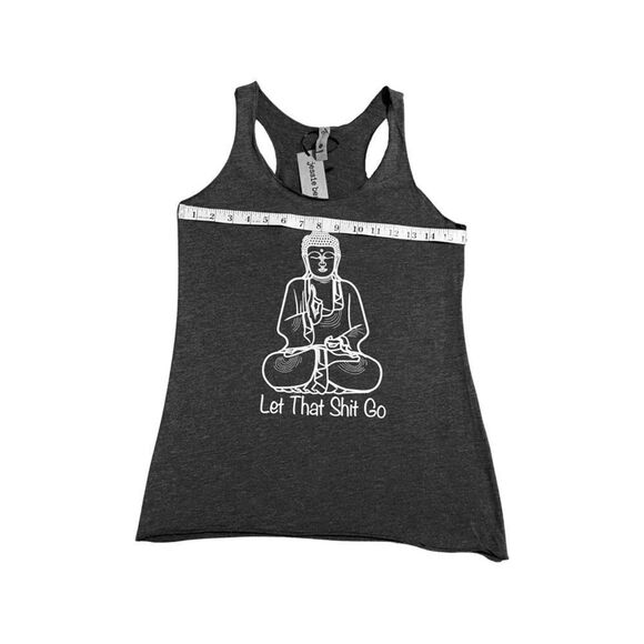 Next Level Women's Tri-Blend Racerback Tank • “Let That S**** Go” • Small • NWT - Picture 4 of 7